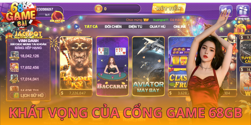 Khát vọng của cổng game 68GB