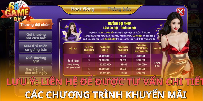 Một vài lưu ý khi tham gia Khuyến Mãi 68GB.