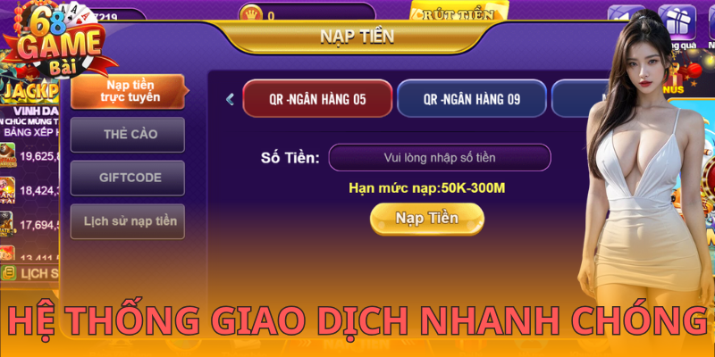 Giao dịch nhanh chóng hơn tại 68GB